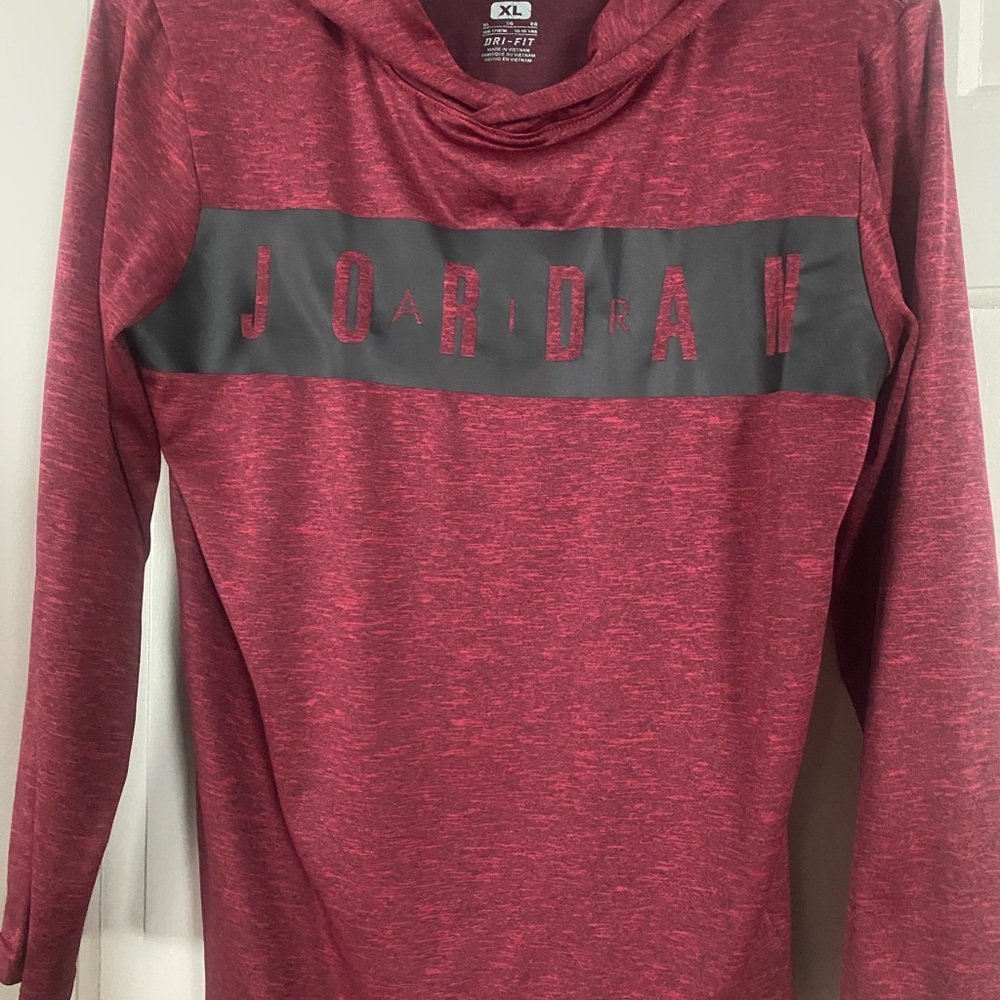 Youth Jordan long sleeve T-shirt with hood